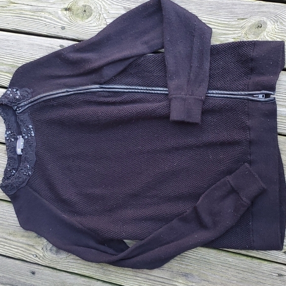 Vince Zip front Wool sweater medium EUC - Picture 1 of 7